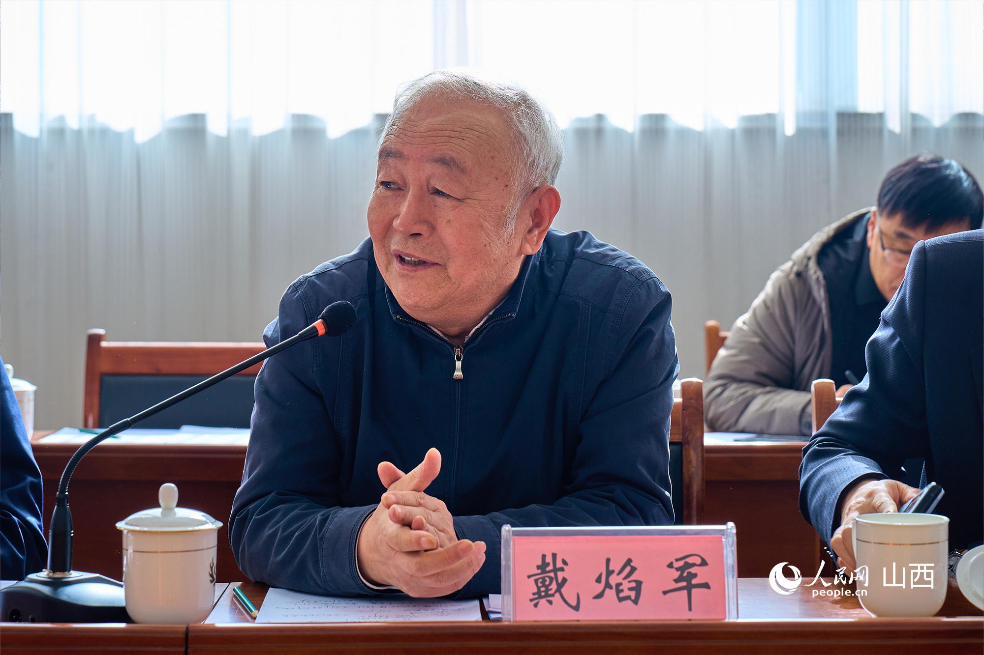 中央黨校（國家行政學(xué)院）黨建教研部原副主任、教授戴焰軍。人民網(wǎng) 張超寧攝